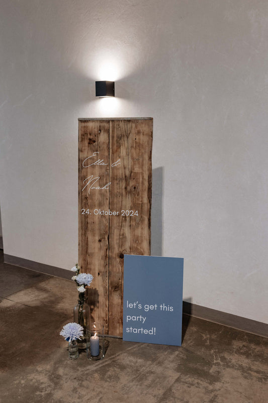 Willkommensschild “Sylvan & Tryck“