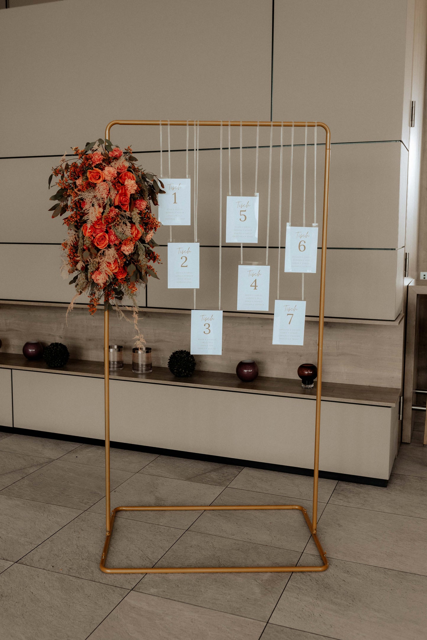 Wilkommensschild/Sitzplan  “Aurelia”