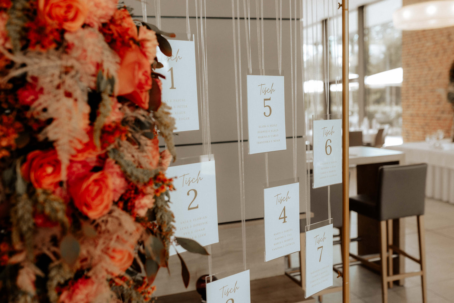 Wilkommensschild/Sitzplan  “Aurelia”