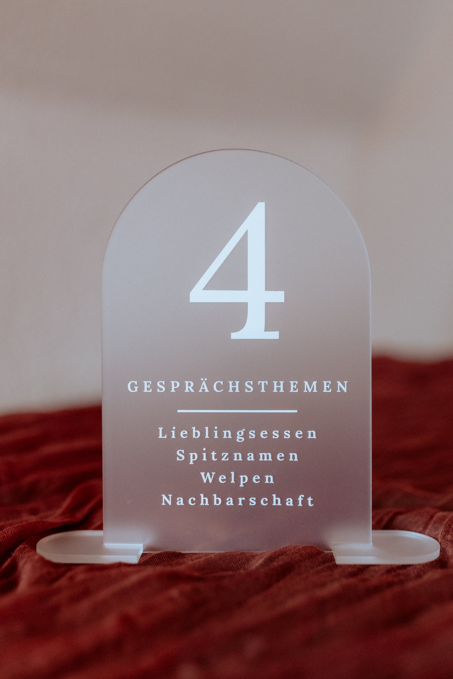 Tischnummern “Talk”