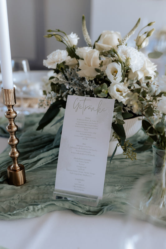 Menü/Getränkekartenhalter "Alfredo"