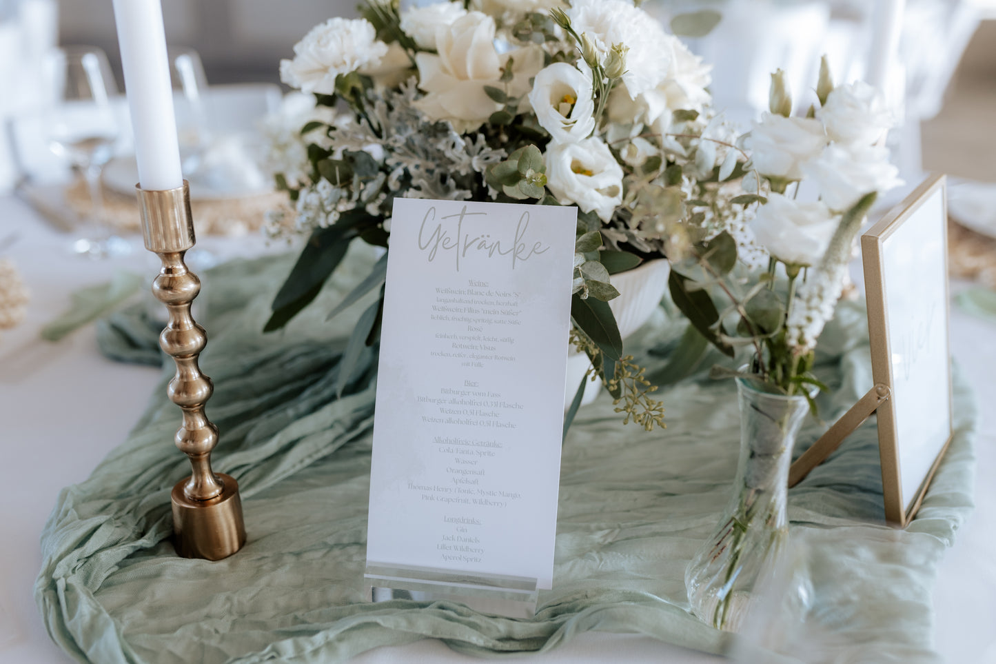 Menü/Getränkekartenhalter "Alfredo"