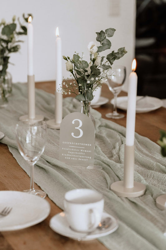 Tischnummern “Talk”